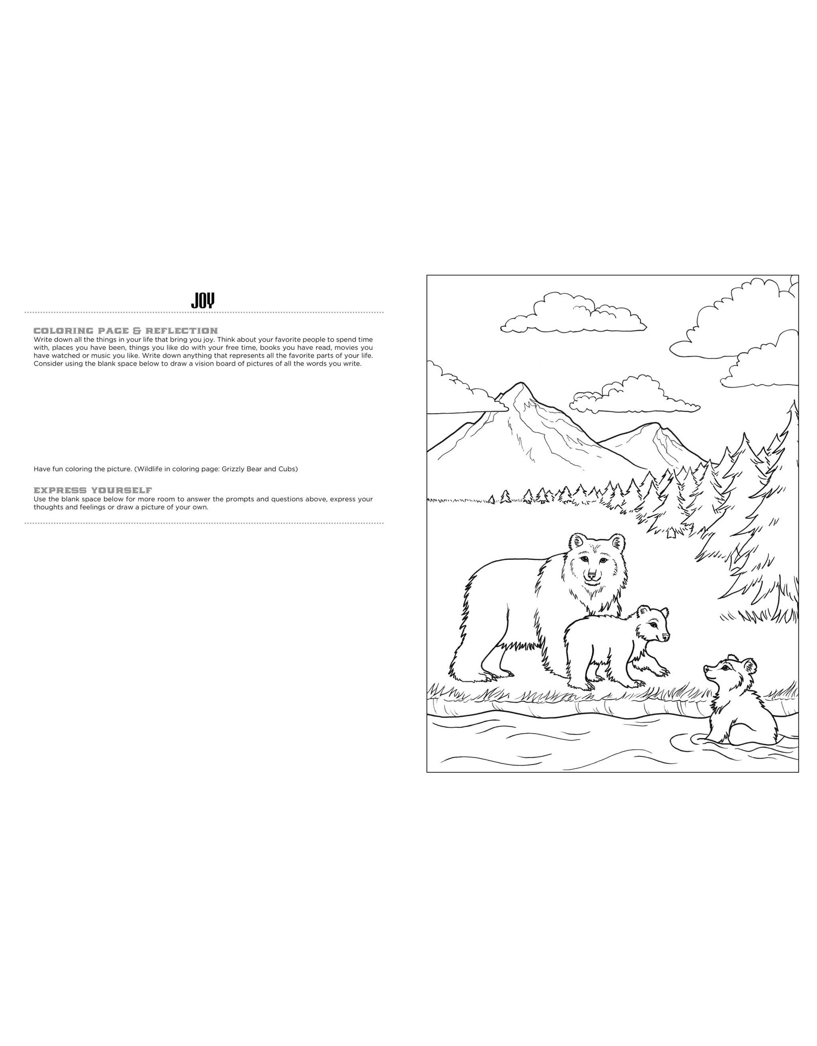 Discover at the River Expressive Art Coloring Activity Book