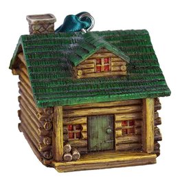Log Cabin Ornament 6/Box single