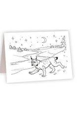 Lynx Coloring Card