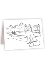 Fox Coloring Card