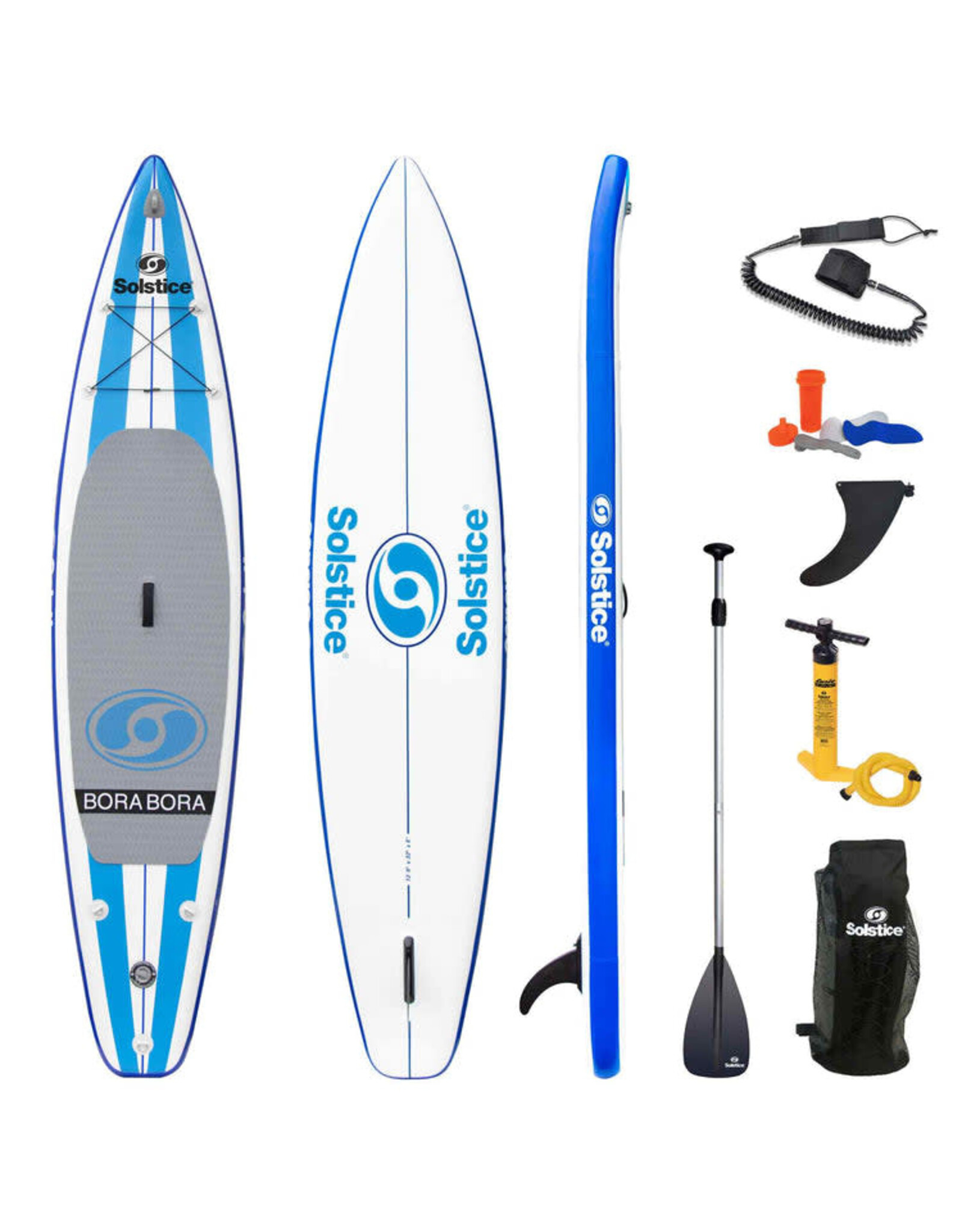 Solstice Bora Bora Inflatable Stand-Up Paddleboard Kit 12'6"
