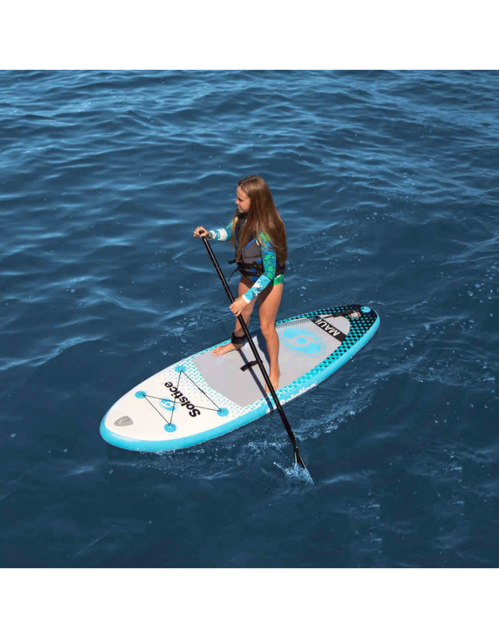 Solstice Maui Youth Inflatable Stand-Up Paddleboard Kit 8'