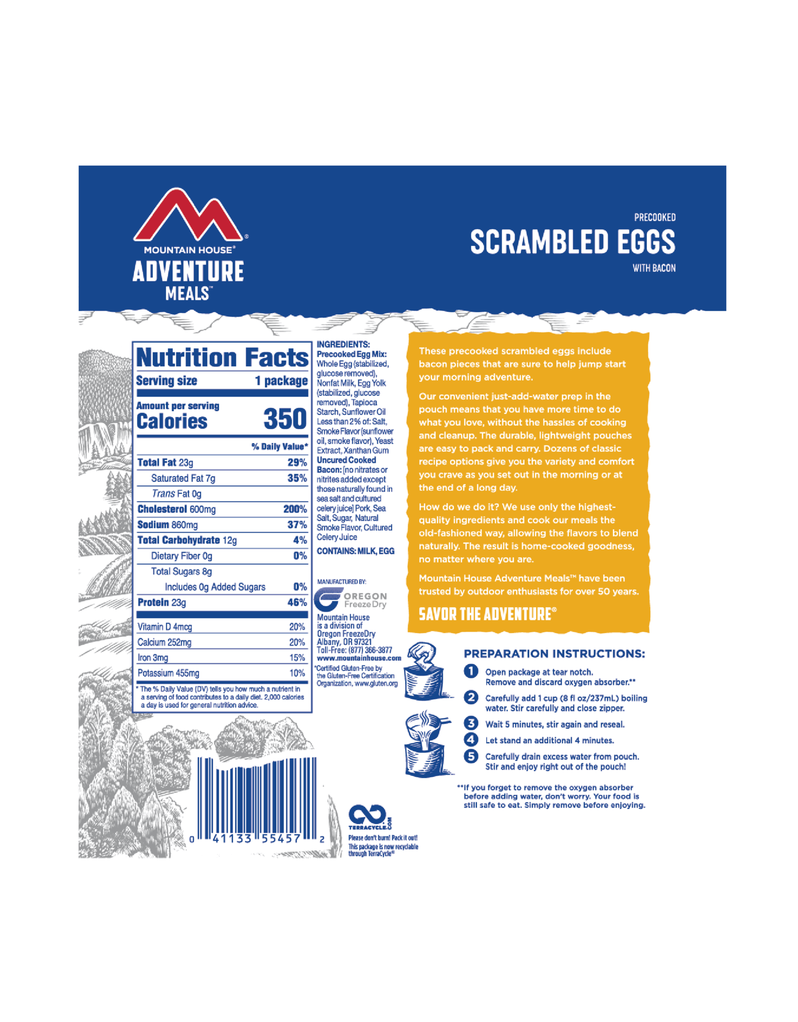 Mountain House Scrambled Eggs w/ Bacon