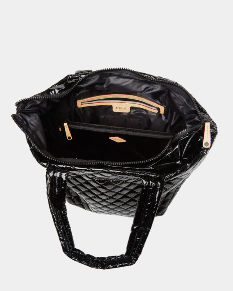 mz wallace black lacquer tote