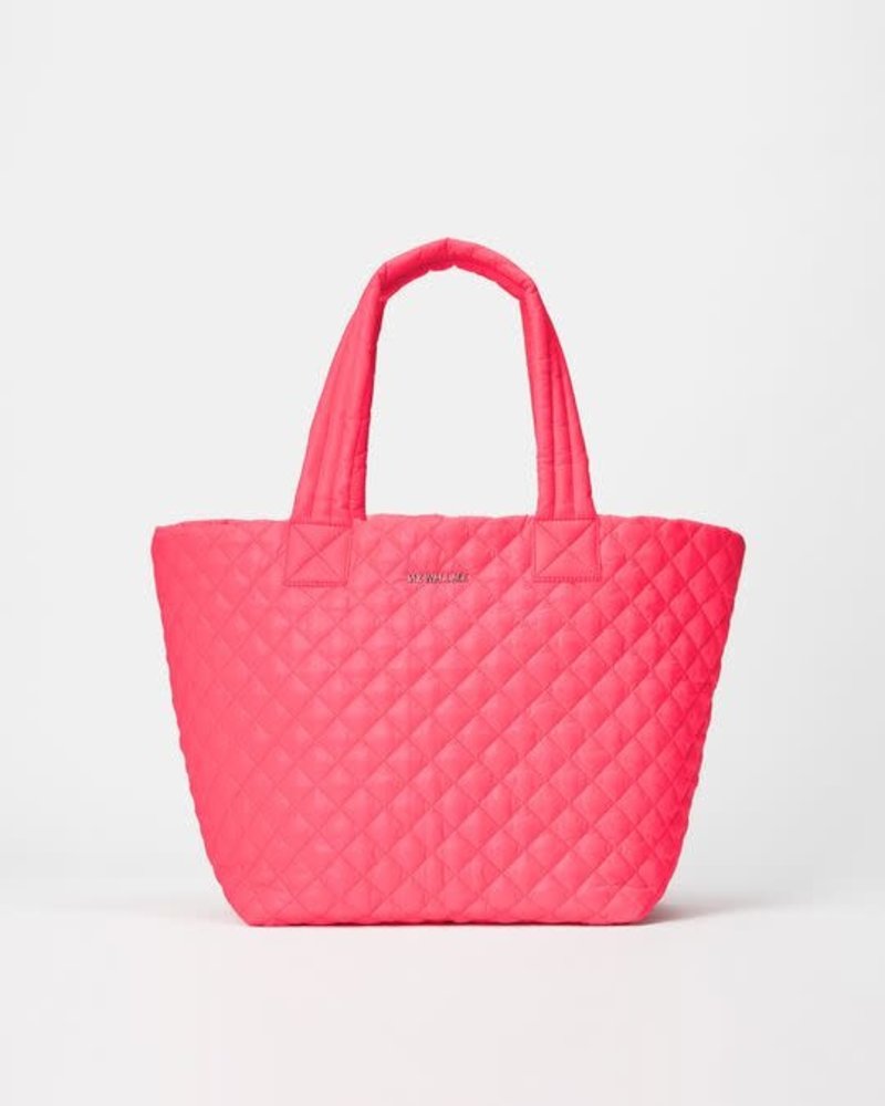 neon pink tote bag