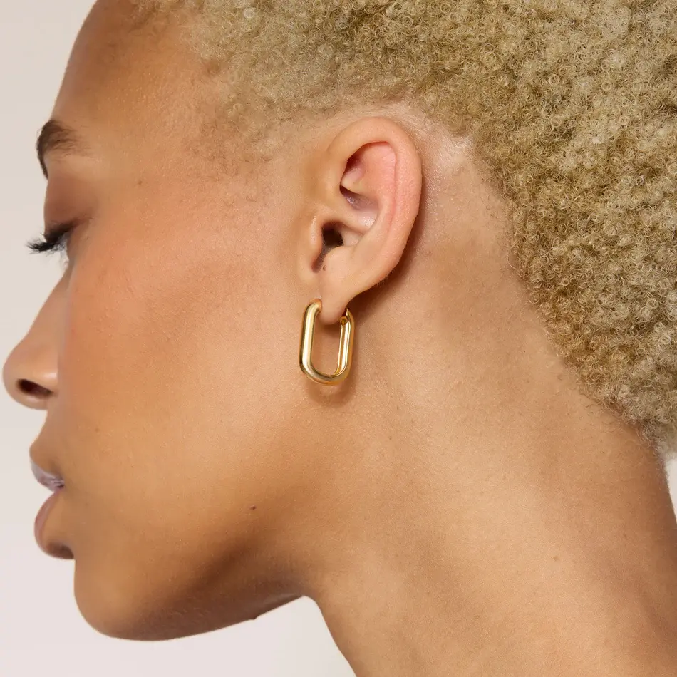 Hillberg & Berk H&B Link Up Hoop Earrings