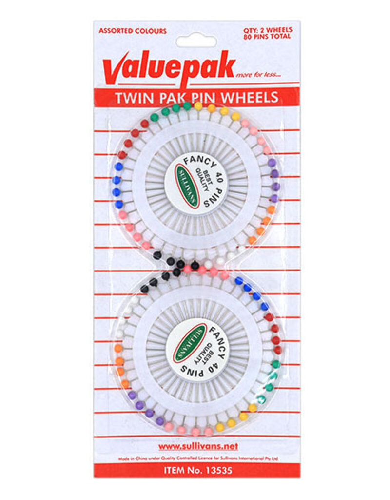 Twin Pin Needles - Multicoloured