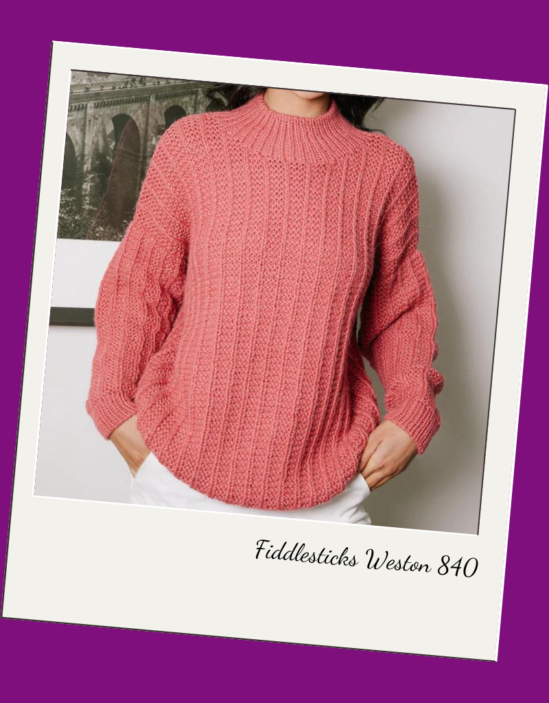 Fiddlesticks Ladies Sweater Knitting Patterns