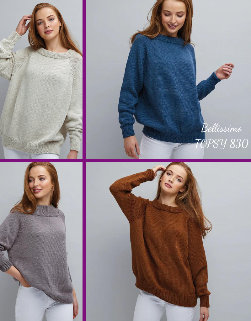 Bellissimo Ladies Sweater Knitting Patterns