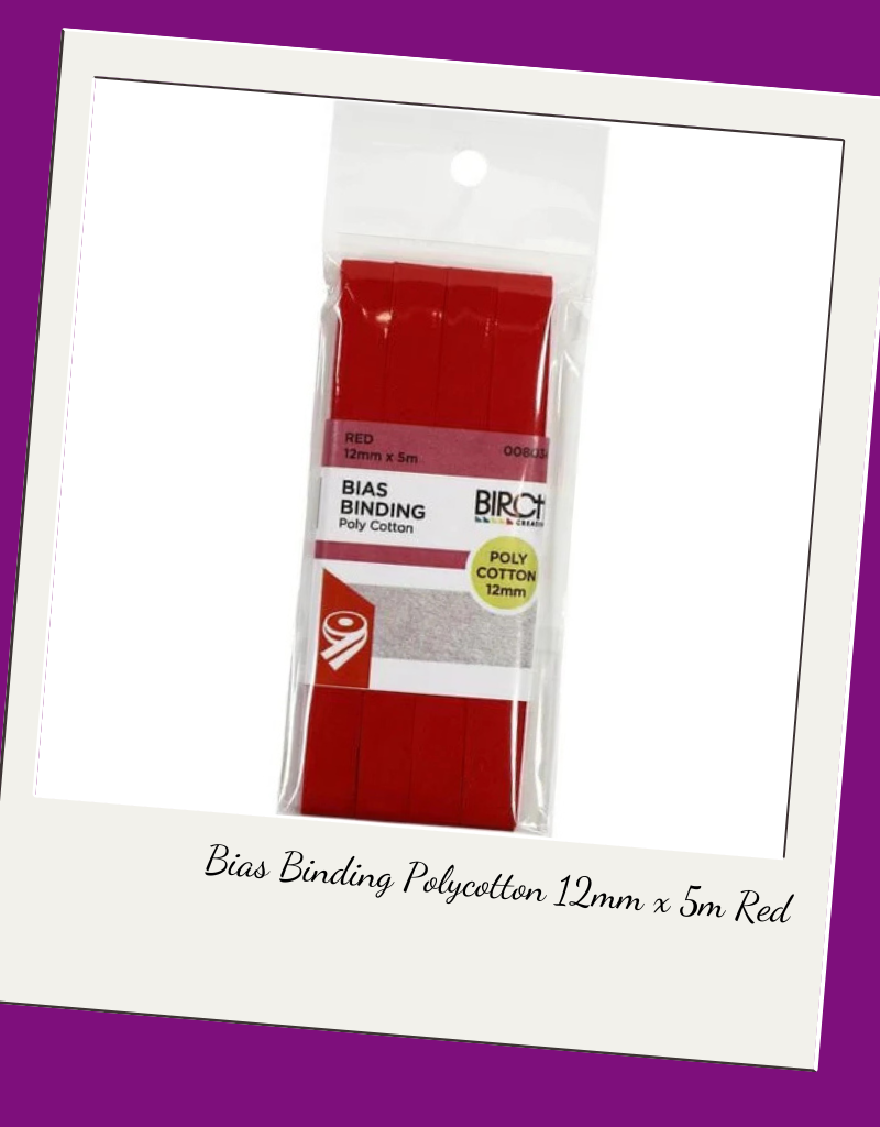 Birch Bias Binding Polycotton 12mm x 5m