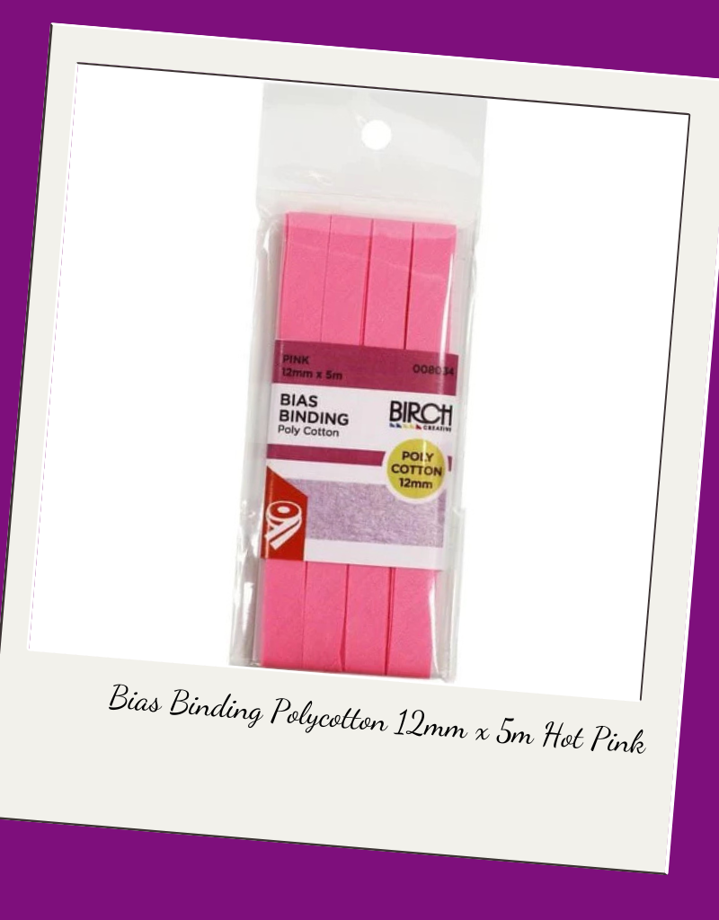 Birch Bias Binding Polycotton 12mm x 5m