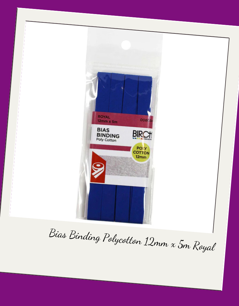 Birch Bias Binding Polycotton 12mm x 5m
