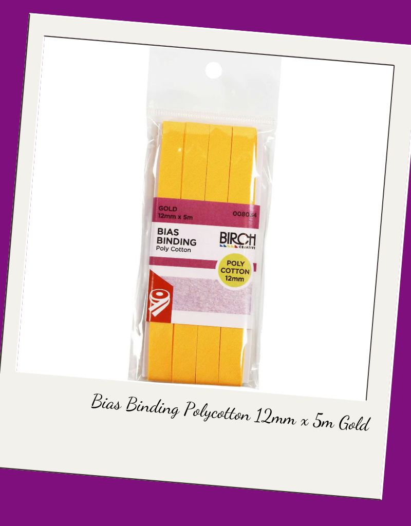 Birch Bias Binding Polycotton 12mm x 5m