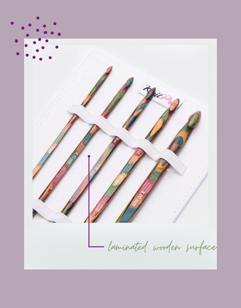 KnitPro Symfonie Wood Crochet Hook Set (Single ended)
