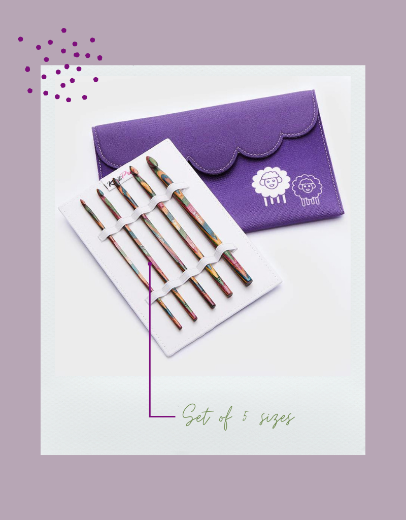 KnitPro Symfonie Wood Crochet Hook Set (Single ended)
