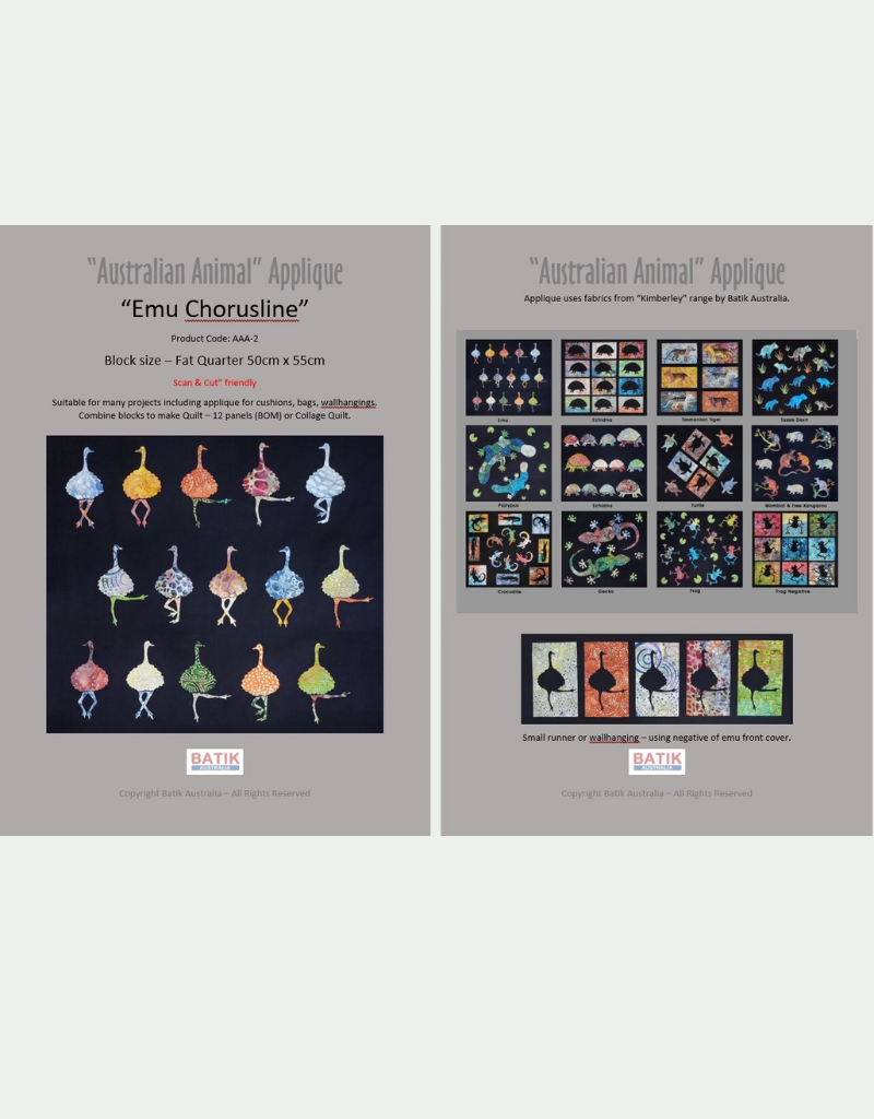 Batik Australia Applique Pattern