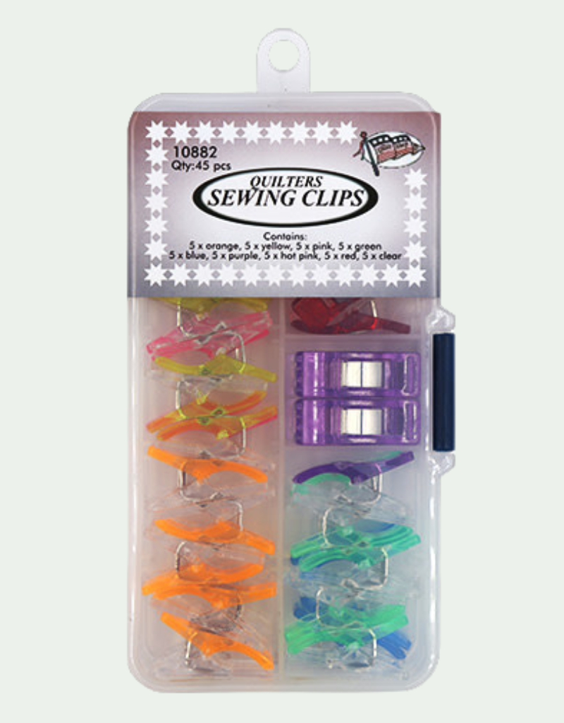 Sewing Clips - 45 Colored Pieces