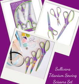 Sullivans Titanium Sewing Scissors Set