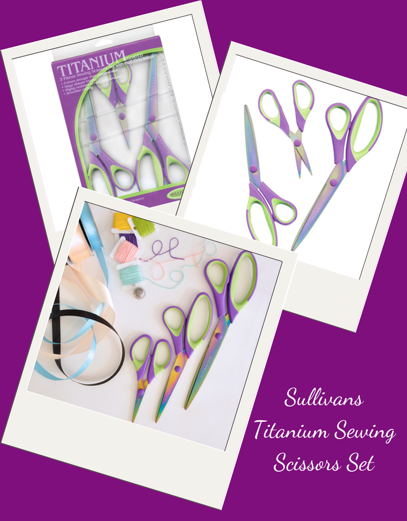 Sullivans Titanium Sewing Scissors Set