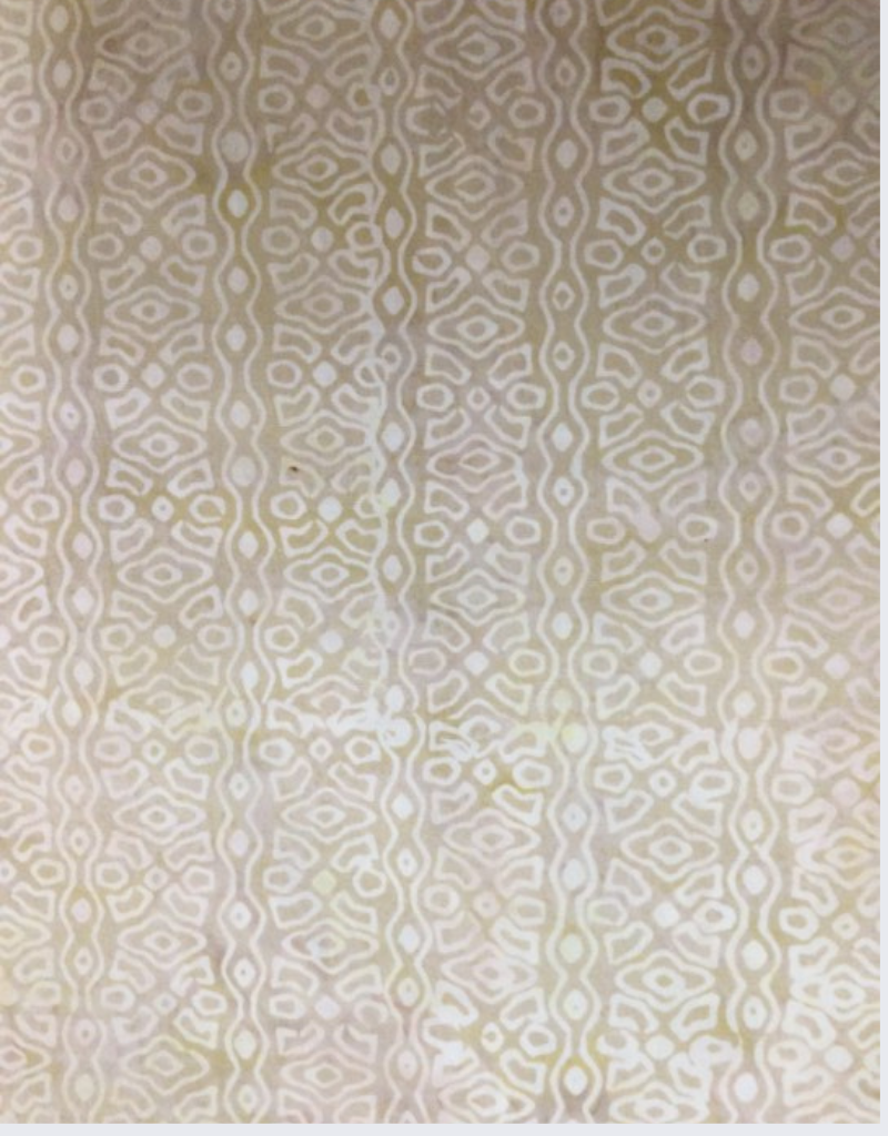 Batik Australia Tropical Delight Range - 1735 - Beige Wiggly Shapes
