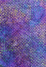 Batik Australia Bright Mandala Range - 1239 - Purple with Coloured Spots