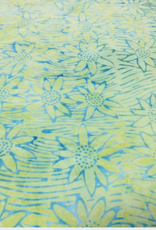 Batik Australia Tropical Delight Range - 1710 - Light Green Flannel Flowers