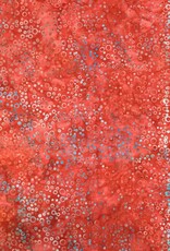 Batik Australia Opal Range - 1427 Red with Irregular Circles