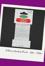 Sullivans Beading Thread - White - 20m