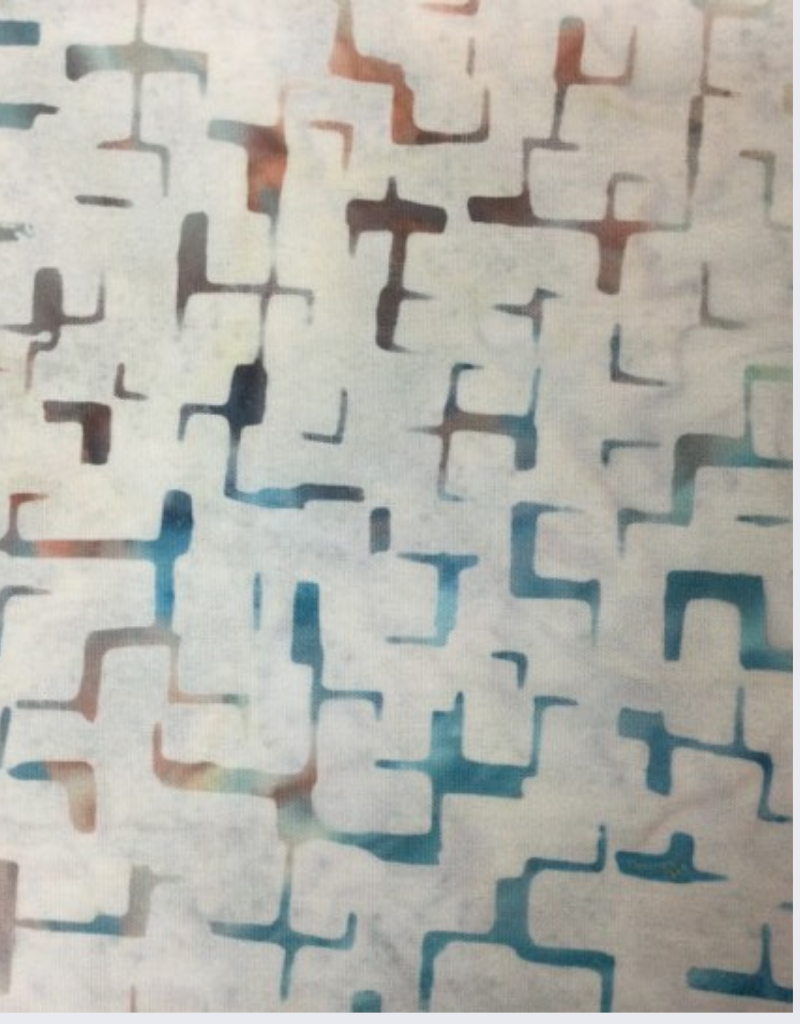 Batik Australia Opal Range - 1417 Light Blue/Dark Blue  Half Squares
