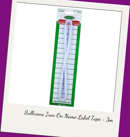 Sullivans Sullivans Iron On Name Label Tape - 3m