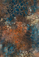 Batik Australia Opal Range - 1429 Brown/Orange/Blue Pebbles