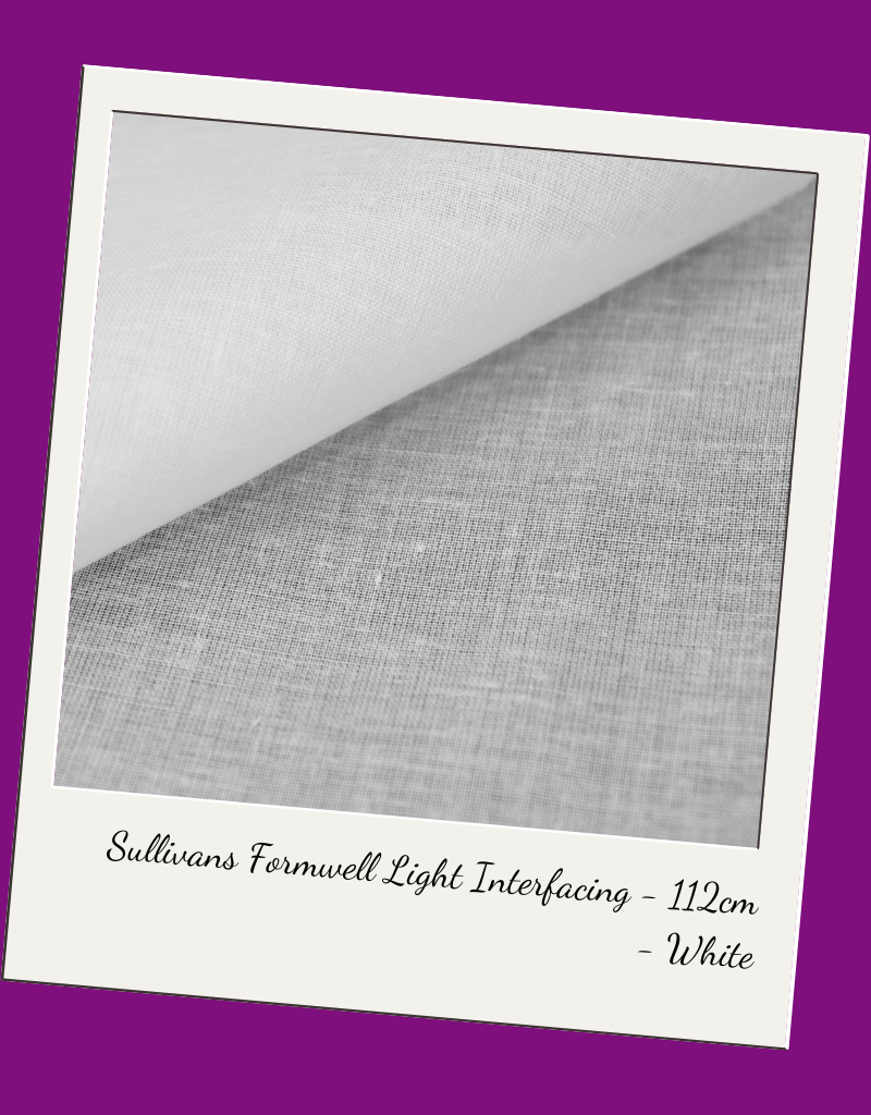 Sullivans Formwell Light Interfacing - 112cm - White