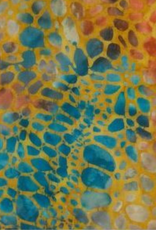 Batik Australia Opal Range - 1422 Orange/Blue/Grey Pebbles