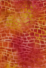 Batik Australia Opal Range - 1419 Orange/Pink/Yellow Bricks