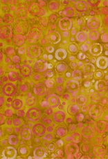 Batik Australia Opal Range - 1421 - Orange/Pink Circles