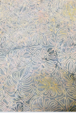Batik Australia Tropical Delight Range - 1727 Grey with Leaf Pattern