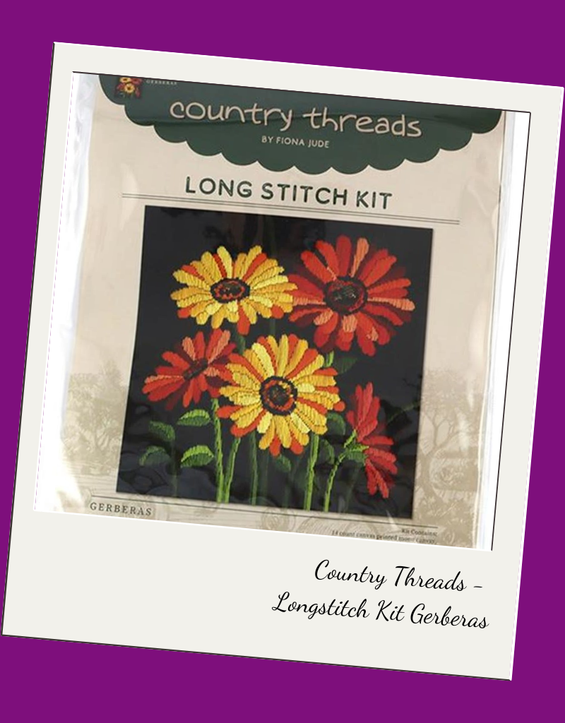Long Stitch Kit - Gerberas