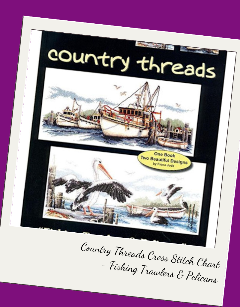 Cross Stitch Chart - Fishing Trawlers & Pelicans