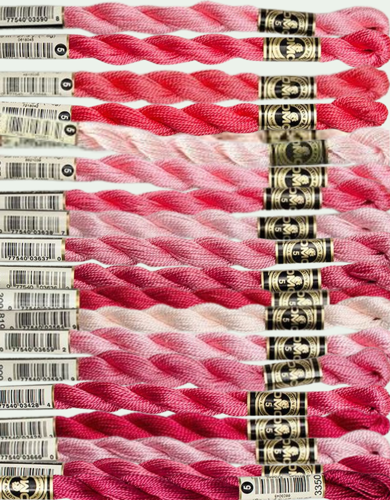 DMC DMC Perle Cotton Size 5 Skeins Column 2 - Blushing Pinks