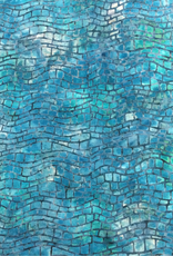 Batik Australia Opal Range - 1440 Blue Tones/Curvy Brick Pattern