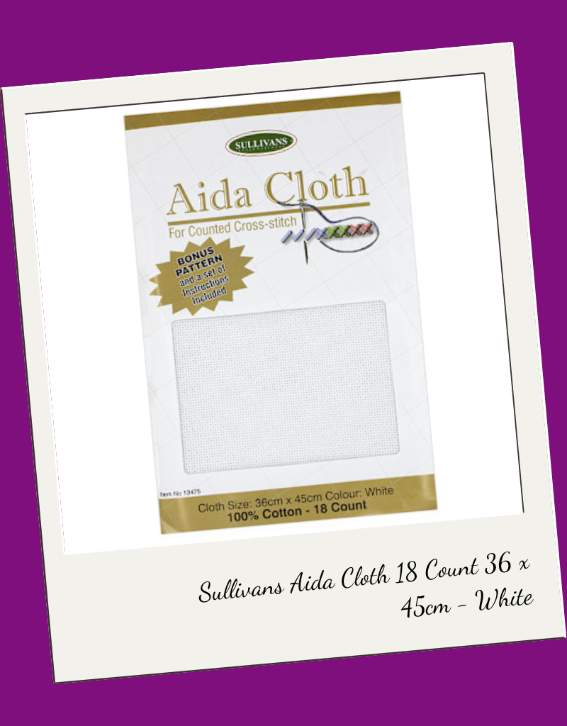 Sullivans Aida Cloth 18 Count 36 x 45cm