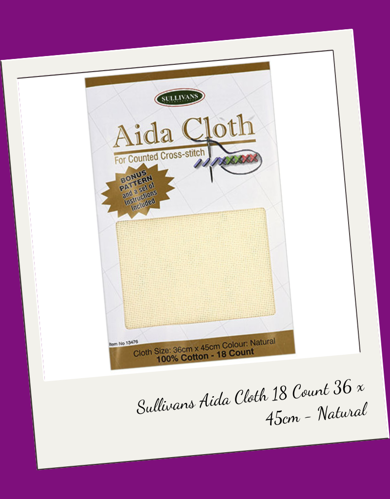 Sullivans Aida Cloth 18 Count 36 x 45cm