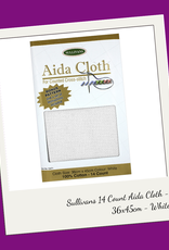 Sullivans 14 Count Aida Cloth - 36x45cm White