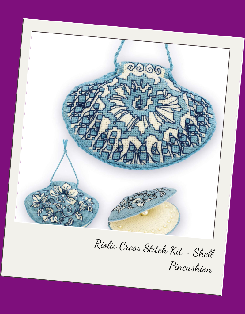 Riolis Cross Stitch - Shell Pincushion