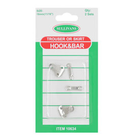 Sullivans Hook and Bar - Sullivans Size 18mm Silver