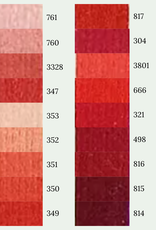 DMC Perle Cotton Size 5 Skeins Column 1 - Fiery Reds
