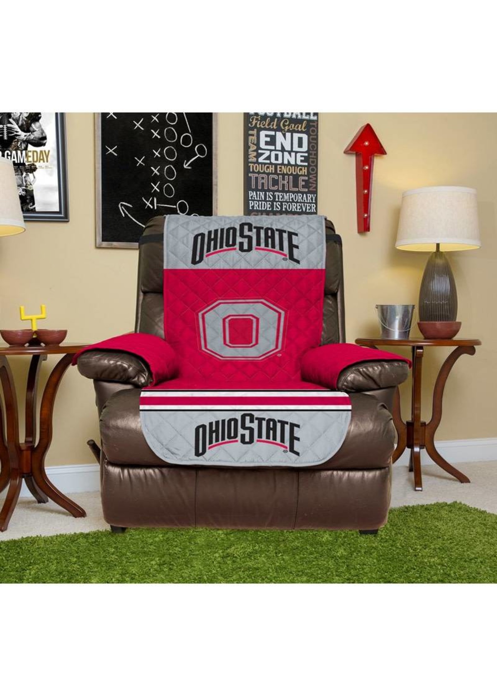 Ohio State University Recliner Protector with Elastic Straps