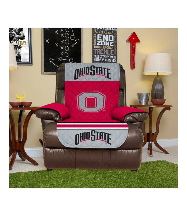 Ohio State University Recliner Protector with Elastic Straps Everything Buckeyes