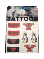 Youngstown State University 8 Pack Temp Tattoos