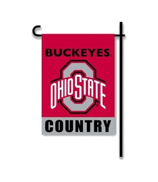 Ohio State Buckeyes 2-Sided Country Garden Flag